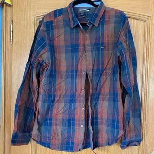 RVCA plaid button down shirt